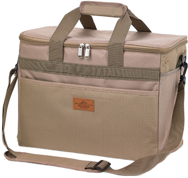 글라스락 아이스쿨러백 M, 브라운, 22L