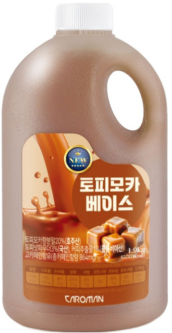 까로망 토피모카 베이스, 1.9kg, 1개