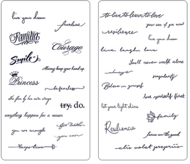 젤루나 반영구 리얼 힙한 레터링 타투 스티커 30종 세트, 1개, T-35