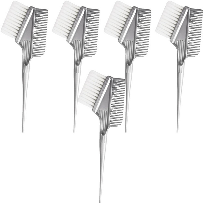 하비에 소프트 염색빗 염색솔, 5개, 실버