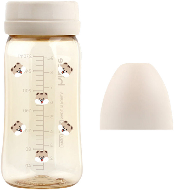 하이비 유아용 에잇벤트 PPSU 노꼭지 젖병, 다람이 + 샌드, 270ml, 1개