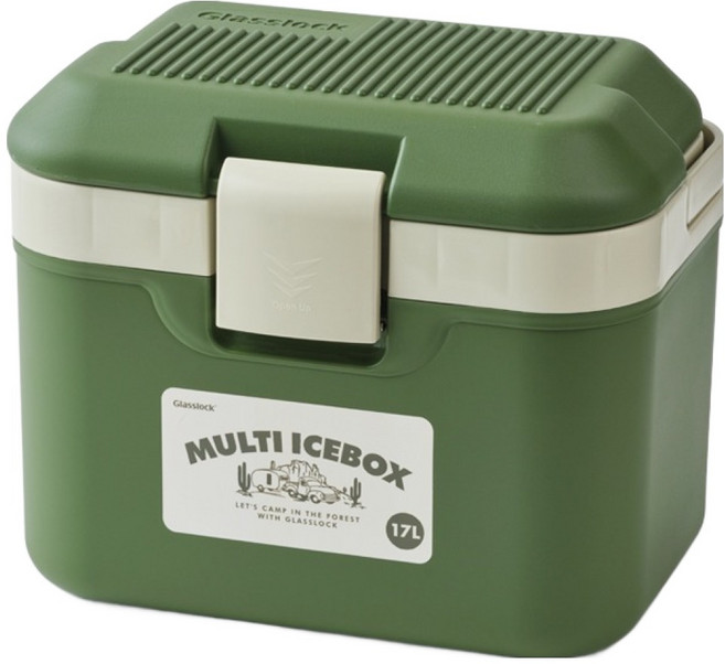 글라스락 멀티 아이스박스, 카키, 17L