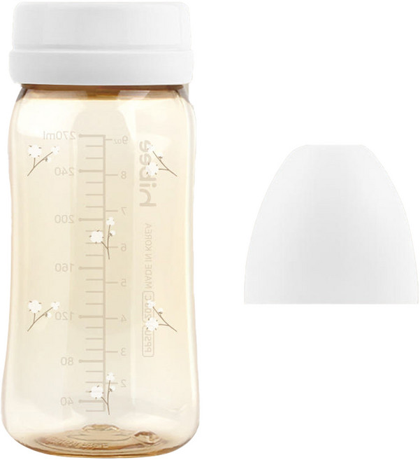 하이비 유아용 에잇벤트 PPSU 노꼭지 젖병, 목화 + 화이트, 270ml, 1개
