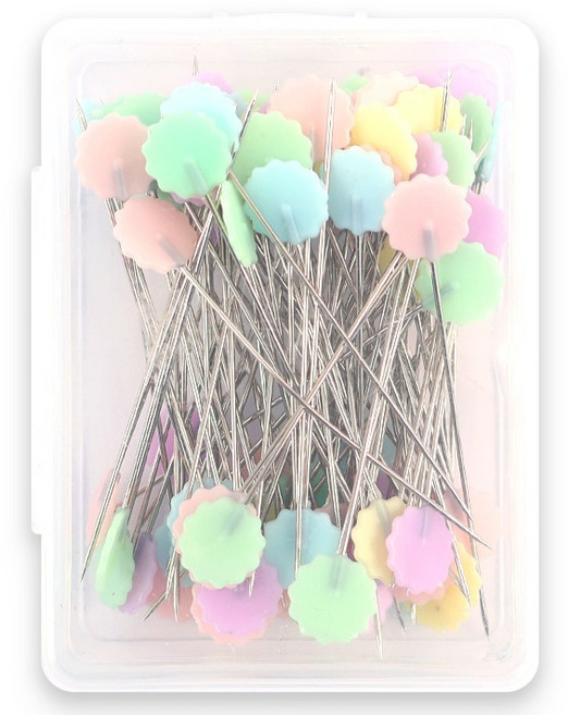브랜드얀 수예용 파스텔 시침핀 100p, 랜덤발송, 1개