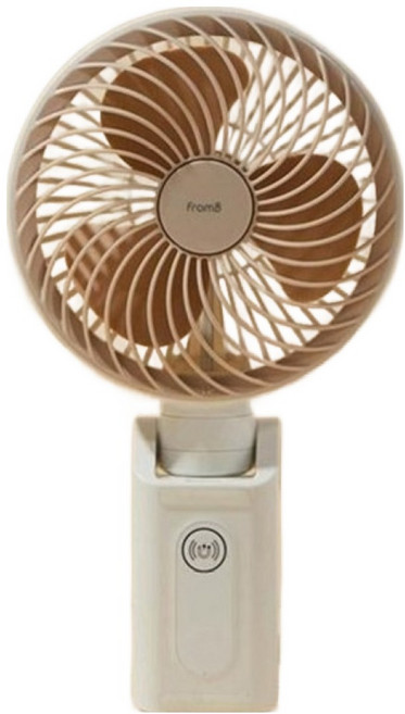 프롬비 오토스윙 탁상용 손선풍기 대형, 952GFPC, 크림베이지
