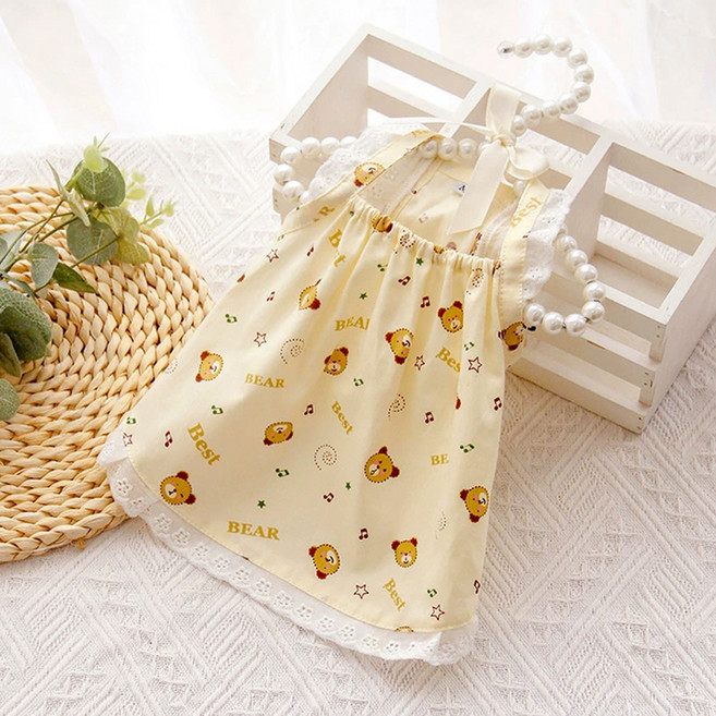 아티펫 반려동물 얇은 패턴 슬링 스커트, 베어, 1개