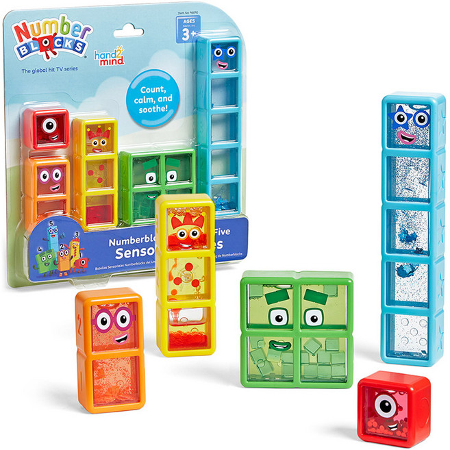 핸드투마인드 러닝리소스 넘버블록스 센서리 보틀 1-5 IN96090, 혼합색상, 1개