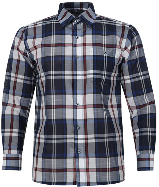 페라어스 남성용 배색체크 오픈 카라셔츠 GCTM5DJ2285