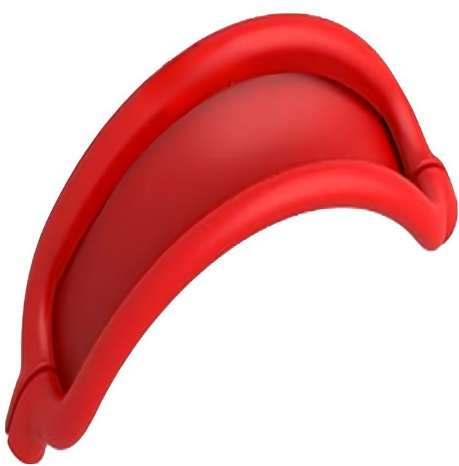 세컨드베스트 솔리드 에어팟맥스커버, 레드헤드셋밴드, 1개