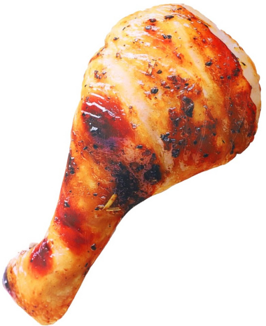 비에이비오 군침 도는 초대형 파티 장식 쿠션, 치킨 닭다리, 1개