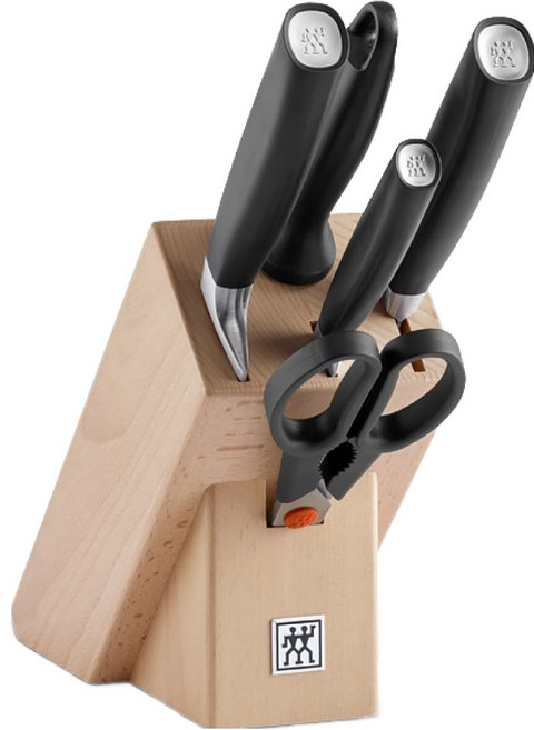 즈윌링 올스타 칼 블록 6p 세트 SV HK1023847, 1개, 과도 + 아시아형 식도 + 유럽형 식도 + 가위 + 샤프닝 스틸 + 블록