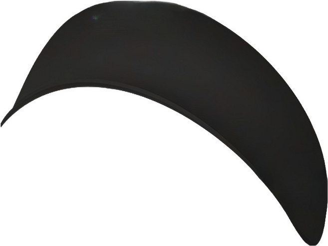 세컨드베스트 솔리드 에어팟맥스커버, 블랙헤드밴드, 1개