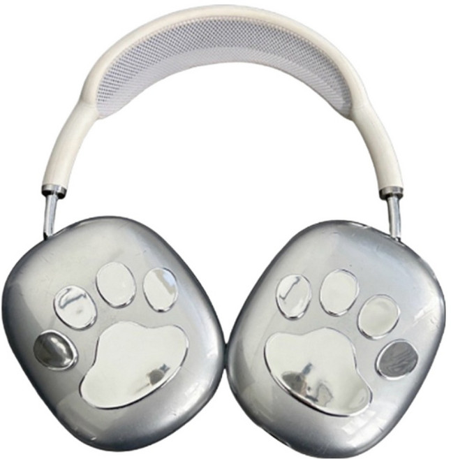 알로데 소프트 젤리 에어팟맥스 케이스 세트, NO.02 실버퍼피