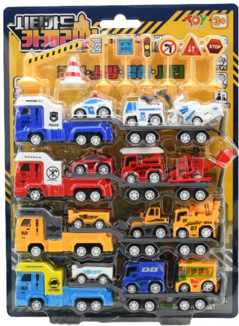 Toy&Toy 城市防衛隊 汽車運輸車 重型裝備, 1個, 混合色