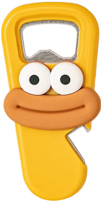 빅마우스 캐릭터 다용도 오프너 병따개 2번, 옐로우, 1개