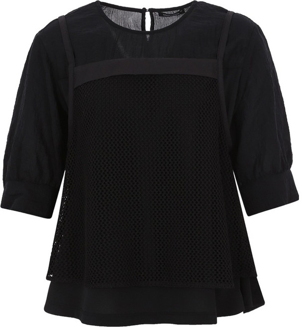 올리비아로렌 여성용 크로셰 레이어드 탑 VOCAL5M3421