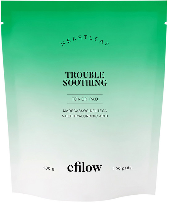 에필로우 어성초 마데카소사이드 트러블 수딩 토너패드 리필 180g, 1개, 100매입