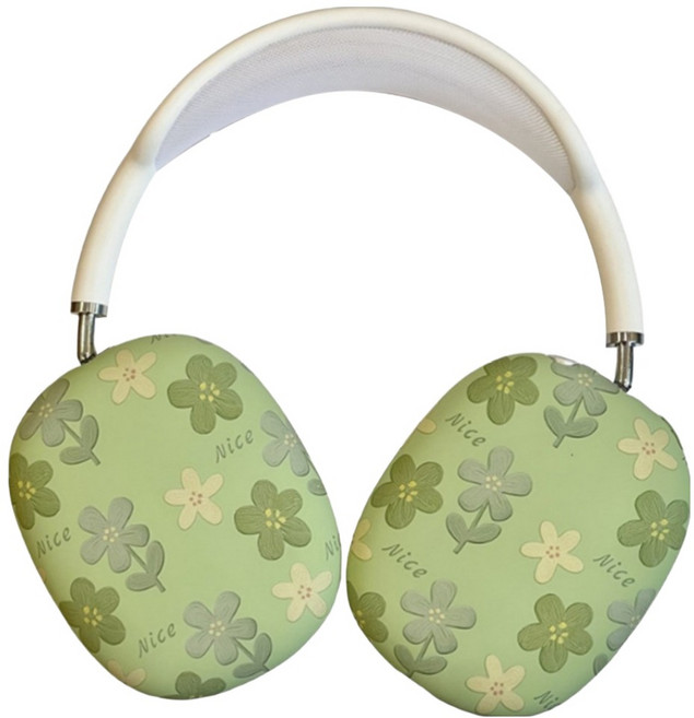 알로데 클래식 매트 에어팟맥스 케이스 세트, NO.02 그린플라워