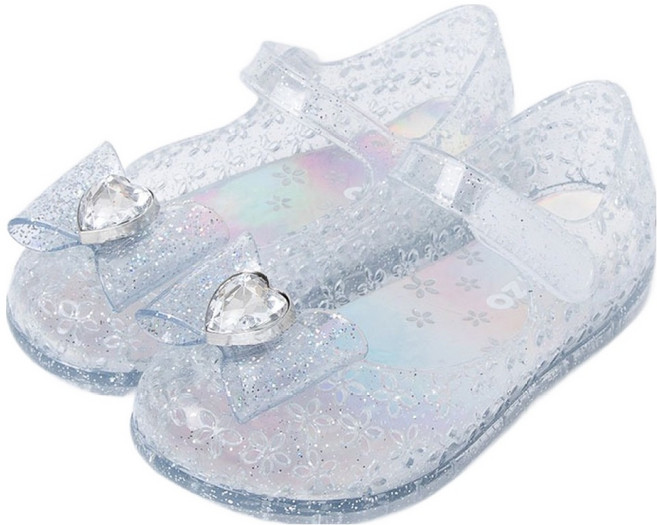 오즈키즈 여아용 하트비쥬 젤리슈즈