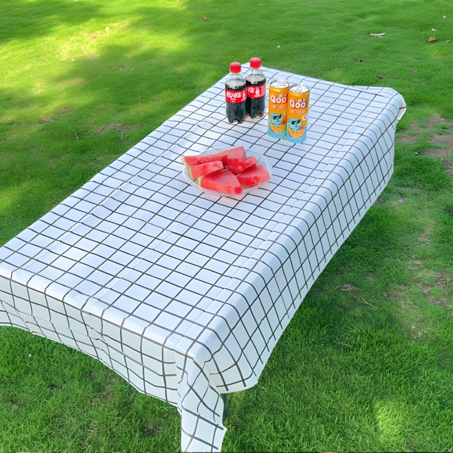 잇클릭 캠핑 방수 식탁보 체크 180cm, 3개입, 1개