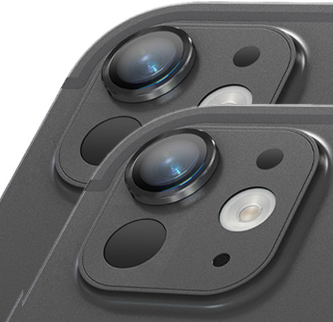 고부기 카메라 메탈링 렌즈 강화유리 액정보호필름 2p 세트, 1세트