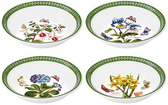 포트메리온 보타닉가든 에칭 뉴볼 4p 세트 지름 17.5cm x H 3.5cm, 랜덤발송, 1세트