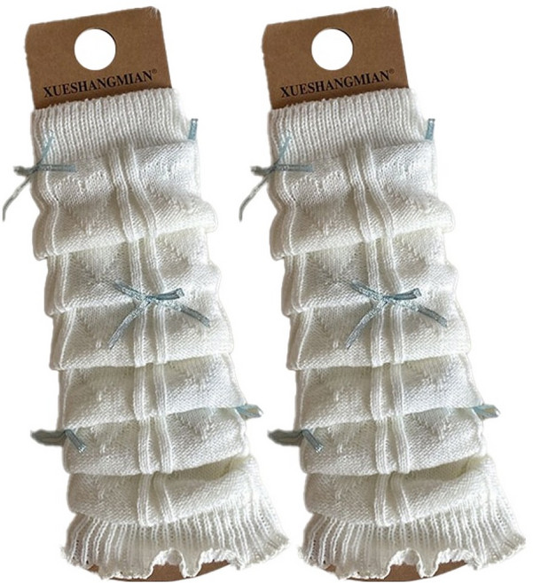 디멜디 러블리 리본 발레코어 레그워머 MW164