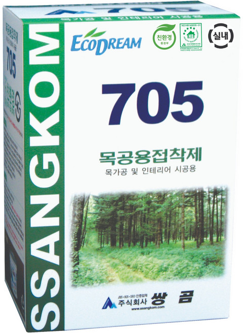 쌍곰 705 목공용 접착제 800g, 1개