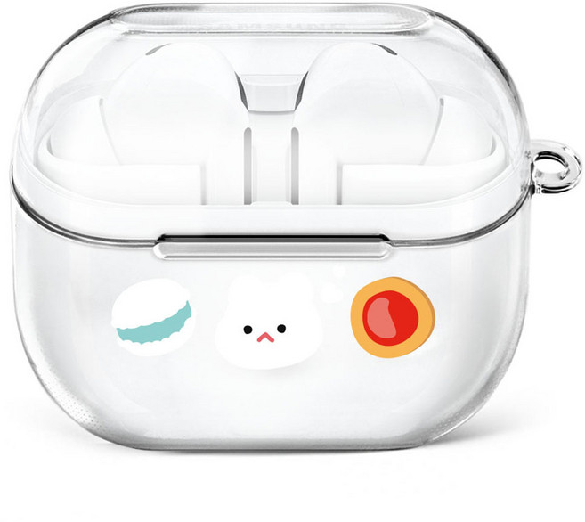 아이무이 시즌3 버즈3 투명 하드 이어폰 케이스, 디저트 핫케익, 1개