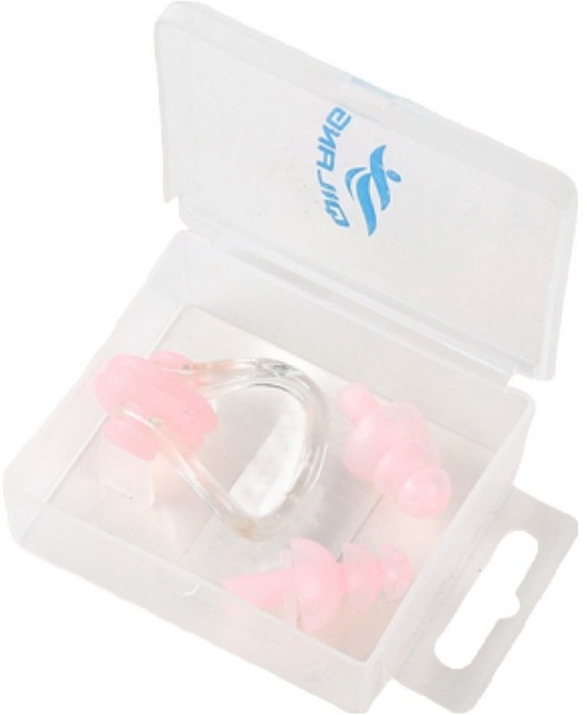 QILANG 마르퀴스 수영 귀마개 코마개 세트, 1세트