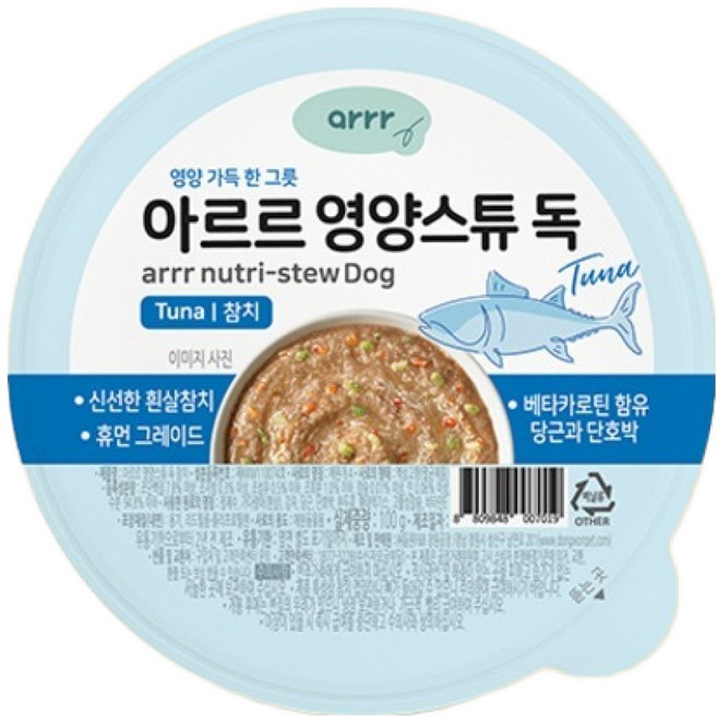 동원아르르 영양스튜 독 간식, 100g, 1개, 참치