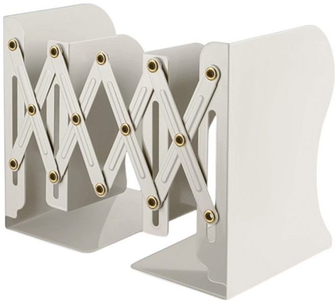 펜앤피스 길이조절 책꽂이, 아이보리