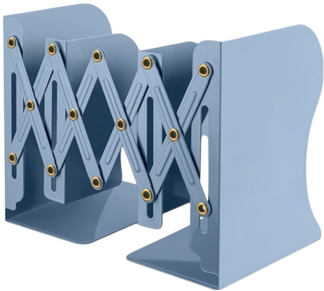 펜앤피스 길이조절 책꽂이, 블루