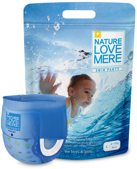 네이쳐러브메레 수영장 팬티형 기저귀 남여공용, 대형(L), 3매