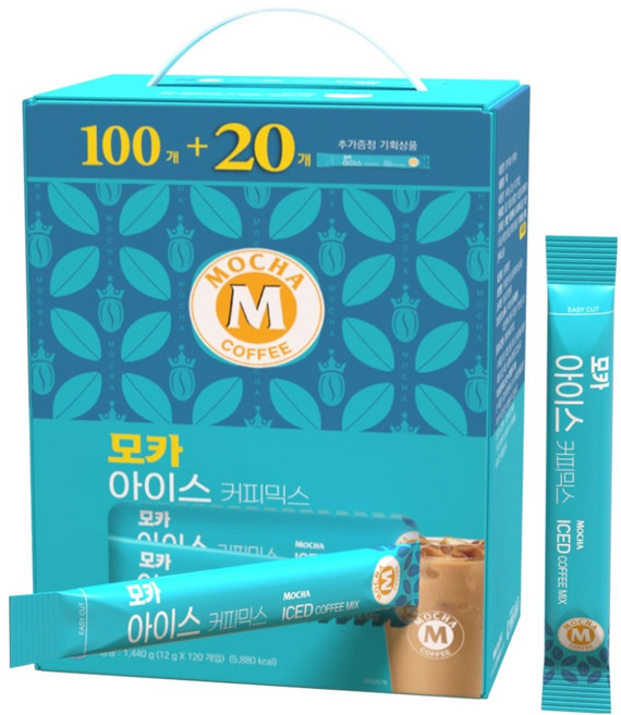모카씨엔티 아이스 커피믹스, 1개, 120개입, 12g