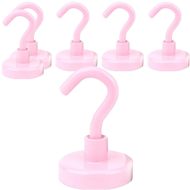 디어까사 강력한 고리 자석, 핑크, 6개