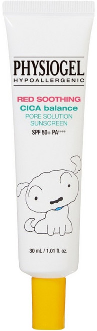 피지오겔 레드수딩 AI 시카밸런스 포어 솔루션 썬스크린 흰둥이 SPF50+ PA++++, 1개, 30ml