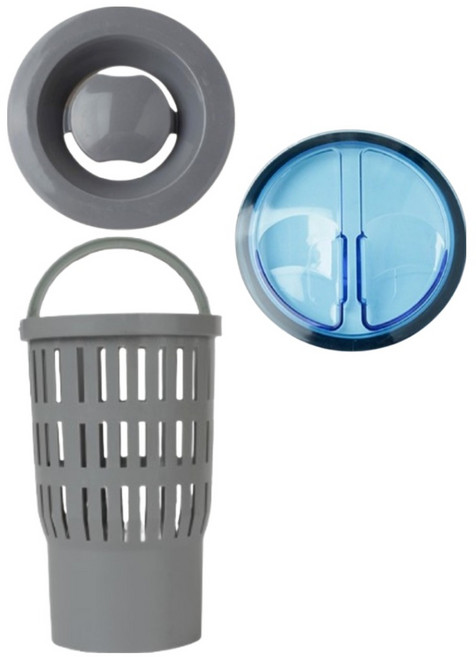 사부작마켓 싱크대 배수구 플라스틱 거름망 소 + 덮개 + 뚜껑 세트, 혼합색상, 1세트