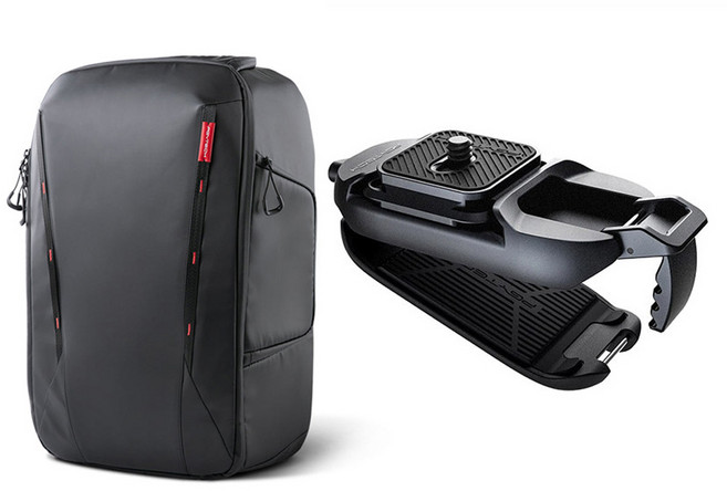 피지와이텍 원모 카메라 백팩 30L P-CB-245 + 카메라 클립 P-CG-040 세트, 혼합색상, 1세트