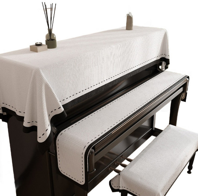 블루코지 피아노 건반 의자 걸상 커버 세트, Style 03, 1세트