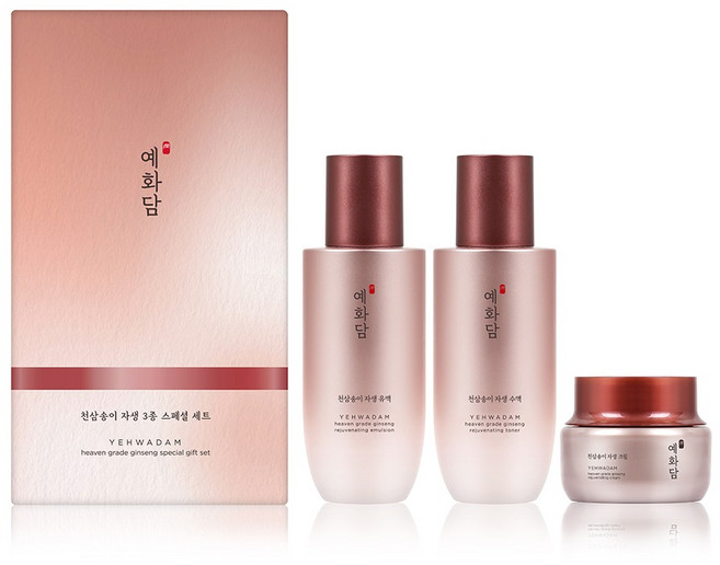 예화담 천삼송이 자생 기초화장품 3종 스페셜 세트, 1개