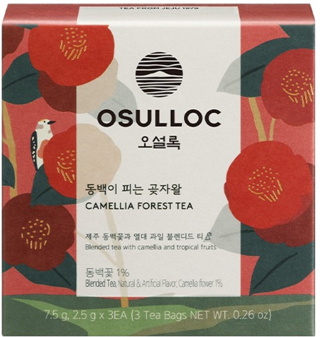 오설록 동백이 피는 곶자왈 차, 2.5g, 3개입, 1개