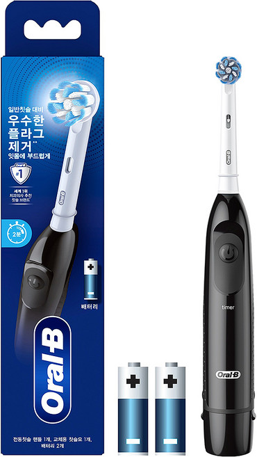 오랄비 DB5 배터리 전동칫솔, 3750, 블랙, 1개