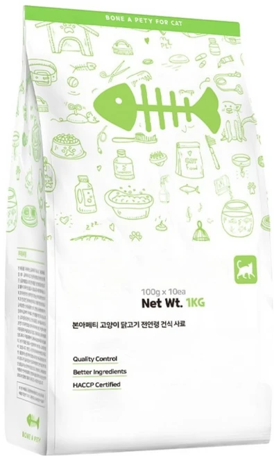 본아페티 고양이 기능성 사료, 면역/항산화, 1kg, 1개 - 쿠팡