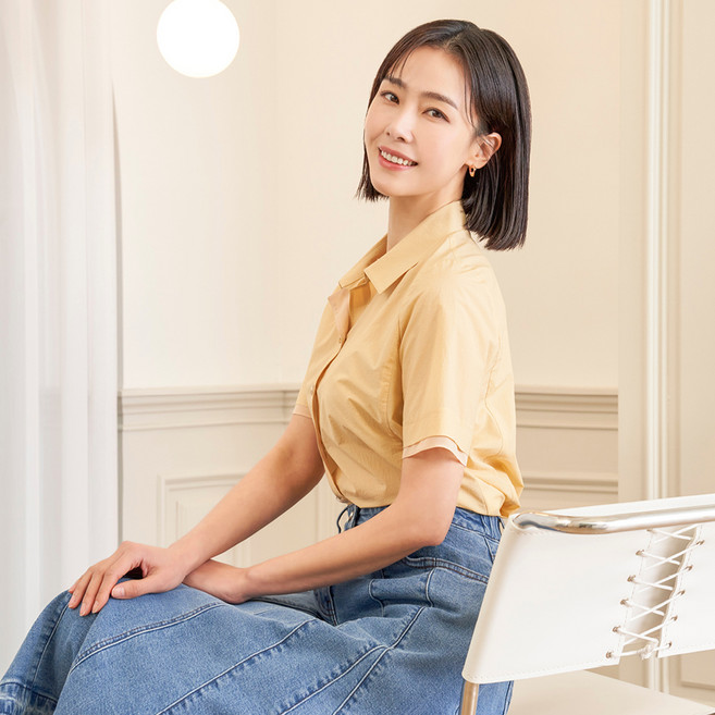 CHATELAINE 簡約休閒短袖鈕扣襯衫 HCCM-BL207