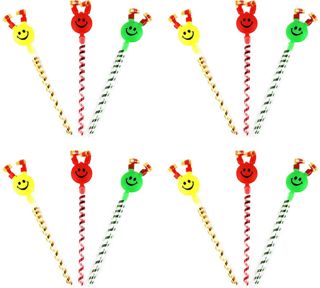 퍼줌 스마일 코끼리코 길다란 투명 응원봉, 랜덤발송, 12개