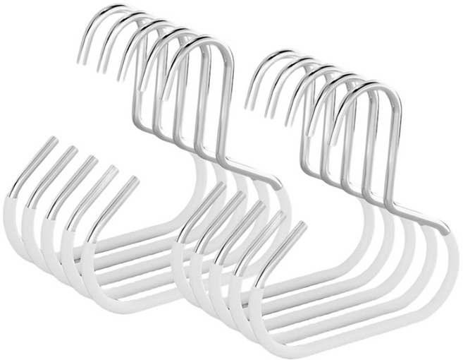 쪼이소 논슬립 스카프 모자 옷걸이, 화이트, 10개