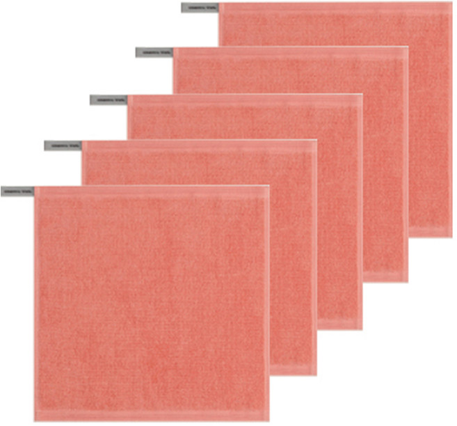 송월타월 컬러풀링 30수 고리 핸드타올, 오렌지, 5개