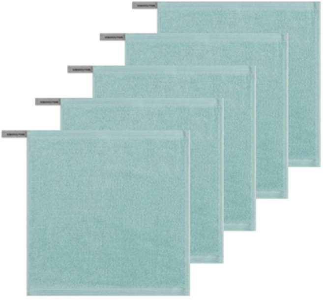 송월타월 컬러풀링 30수 고리 핸드타올, 스카이, 5개