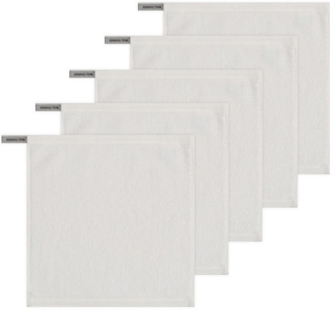 송월타월 컬러풀링 30수 고리 핸드타올, 아이보리, 5개